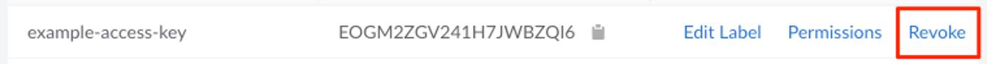 Select the ‘Revoke’ button